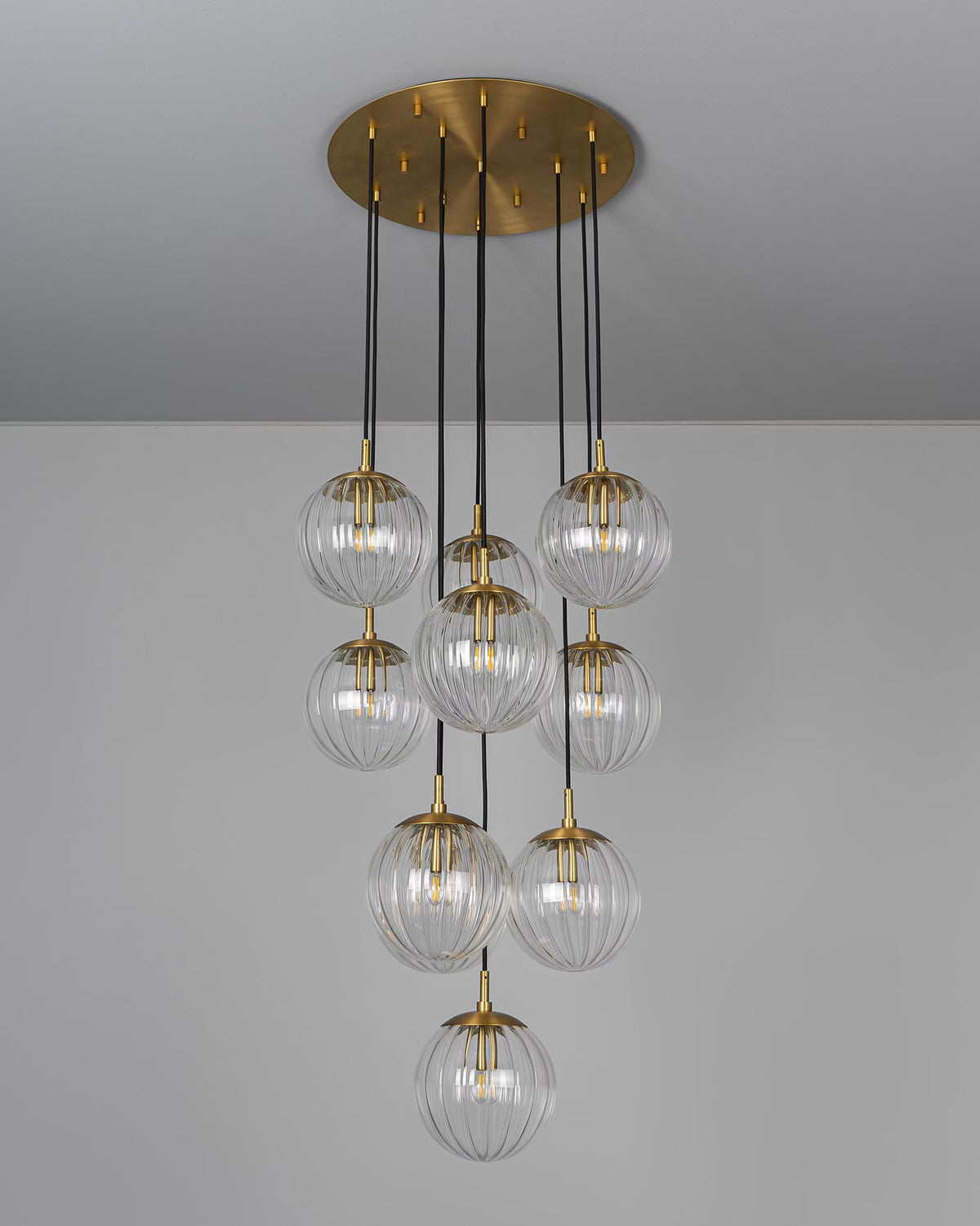 Schwung Globe Cluster 10 B533 illuminated chandelier