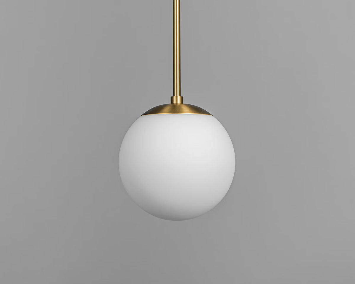 Schwung Globe Single B581 in Lacquered Burnished Brass