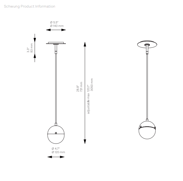 Molecule Single Pendant - Schwung - Luxury Lighting BoutiquePendant LampSchwung