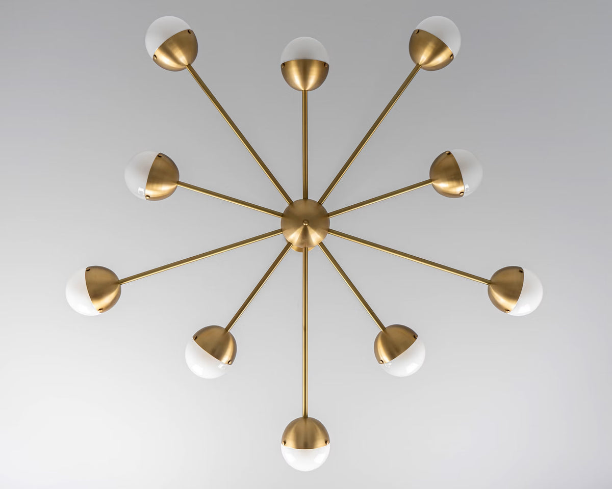 Schwung Molecule Spark Round 10 B274 chandelier front view