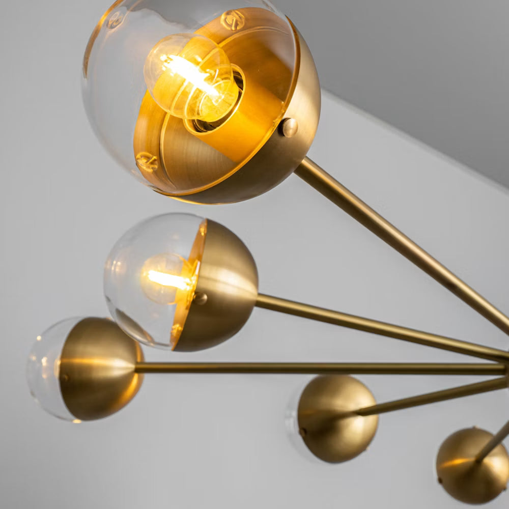 Schwung Molecule Spark Round 10 B274 illuminated chandelier