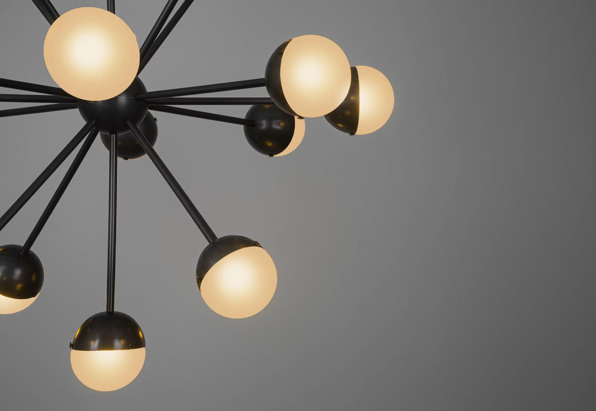 Schwung Molecule Spark Round 17 B222 in Lacquered Burnished Brass