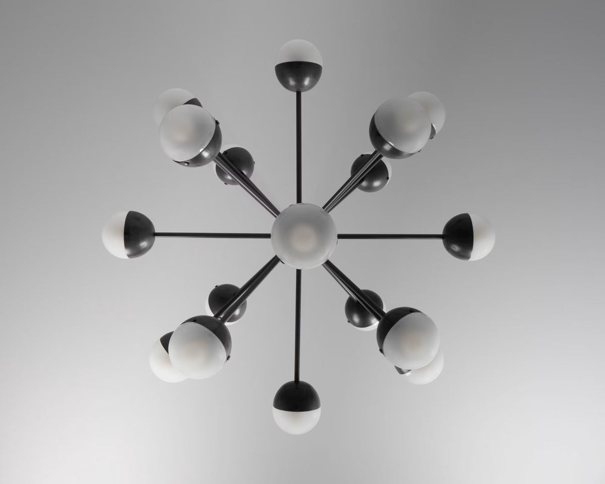 Schwung Molecule Spark Round 17 B222 illuminated chandelier