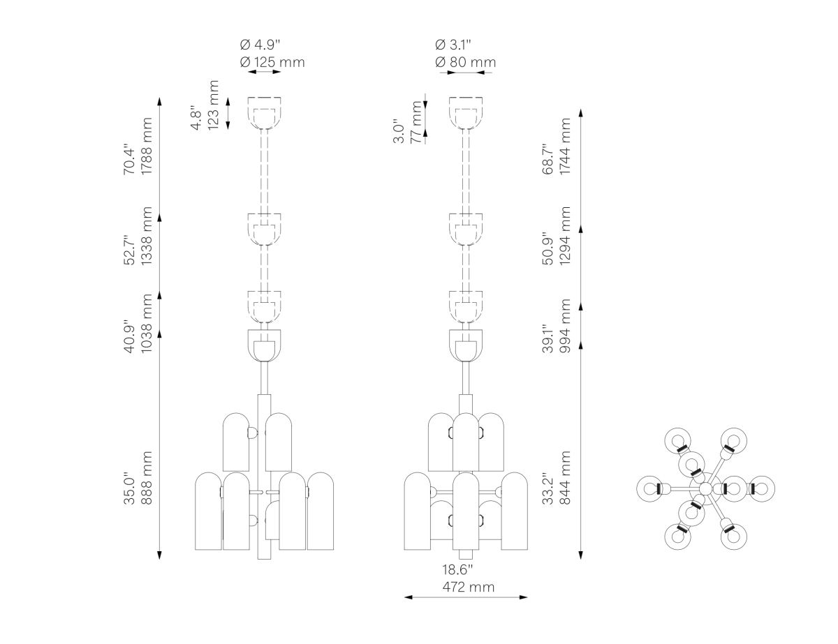 Schwung Odyssey 12 B667 dimensions and technical drawing