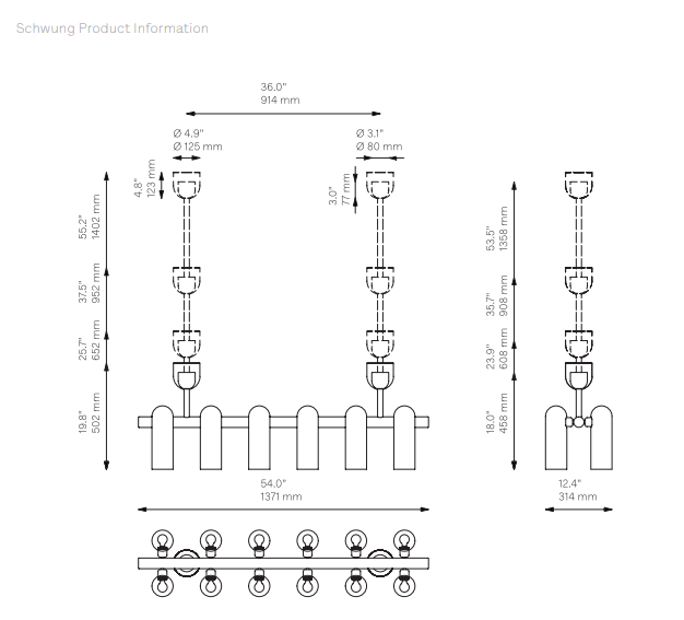 Odyssey Linear MD Chandelier - Schwung - Luxury Lighting BoutiqueChandelierSchwung