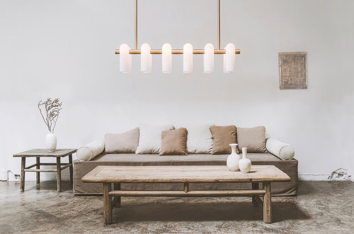 Schwung Odyssey Linear MD B157 with 12 elongated glass shades