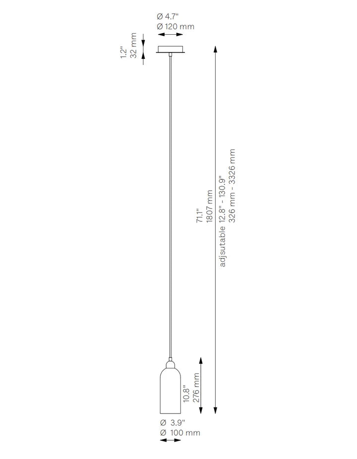 Schwung Odyssey Single MD B162 dimensions and technical drawing