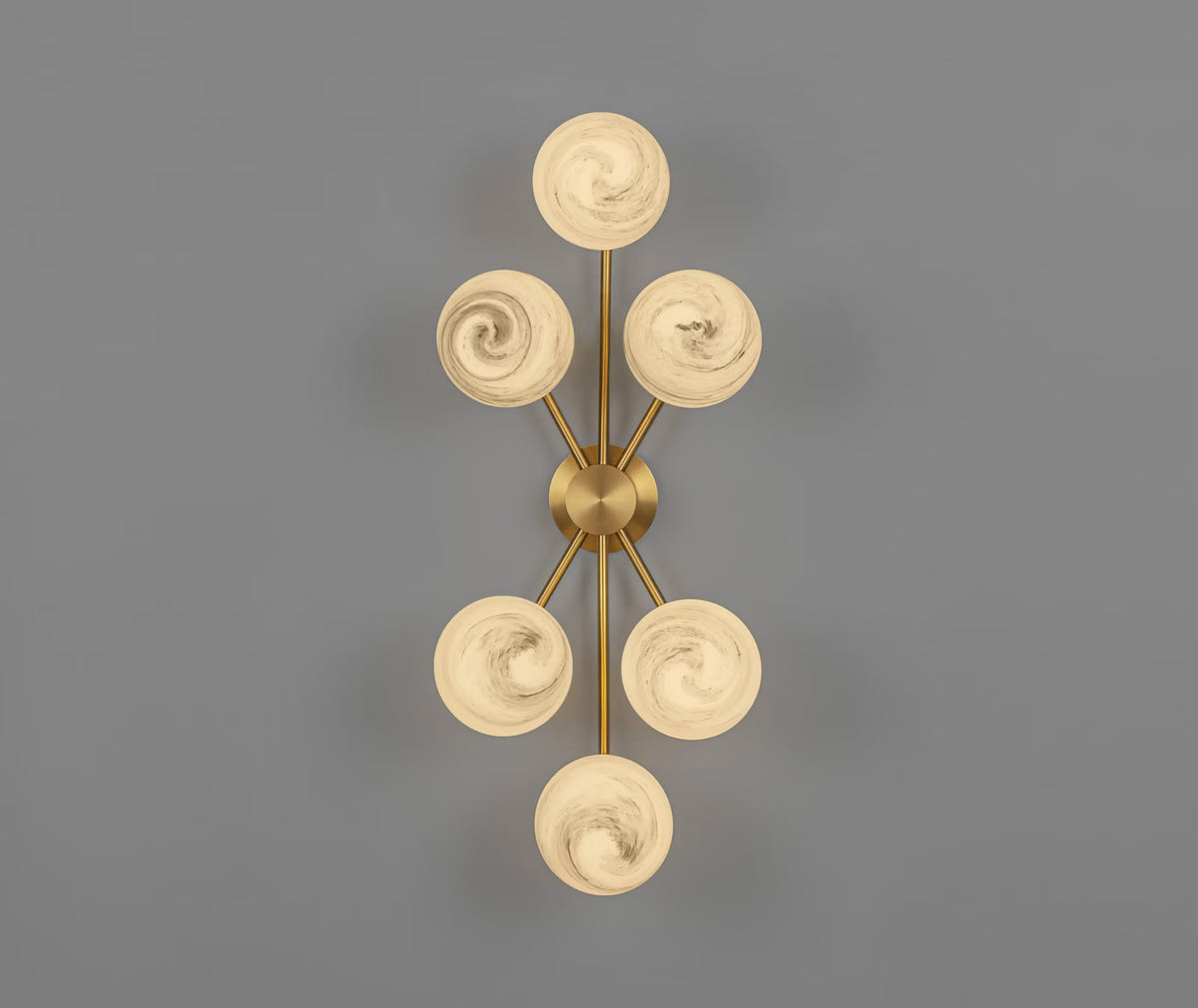 Sculptural Schwung Orion 6 Wall Sconce design