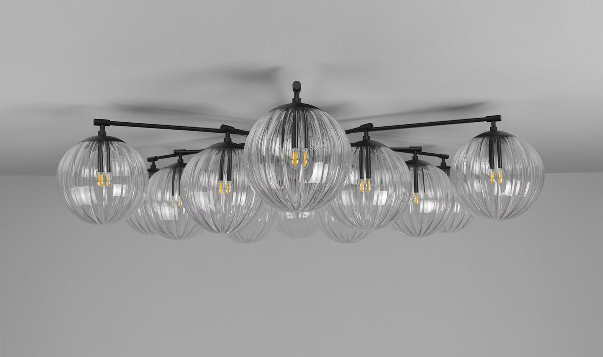 Schwung Orion Round B300 flush mount ceiling light front view
