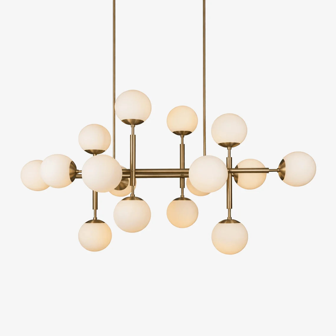 Schwung Riegel Chandelier B303 Glass Lampshades