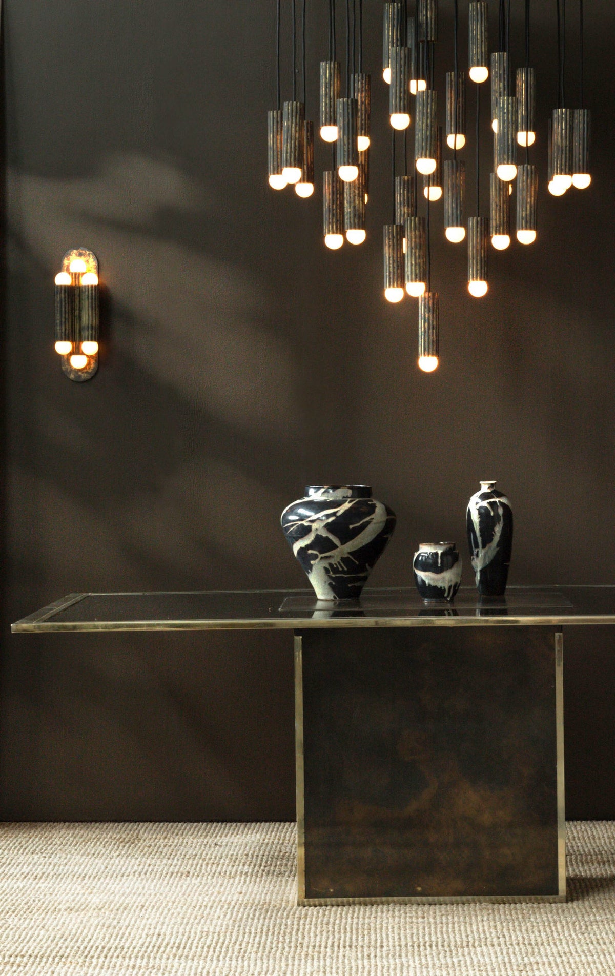Vesta Triple Wall Sconce / Flush Mount – Schwung