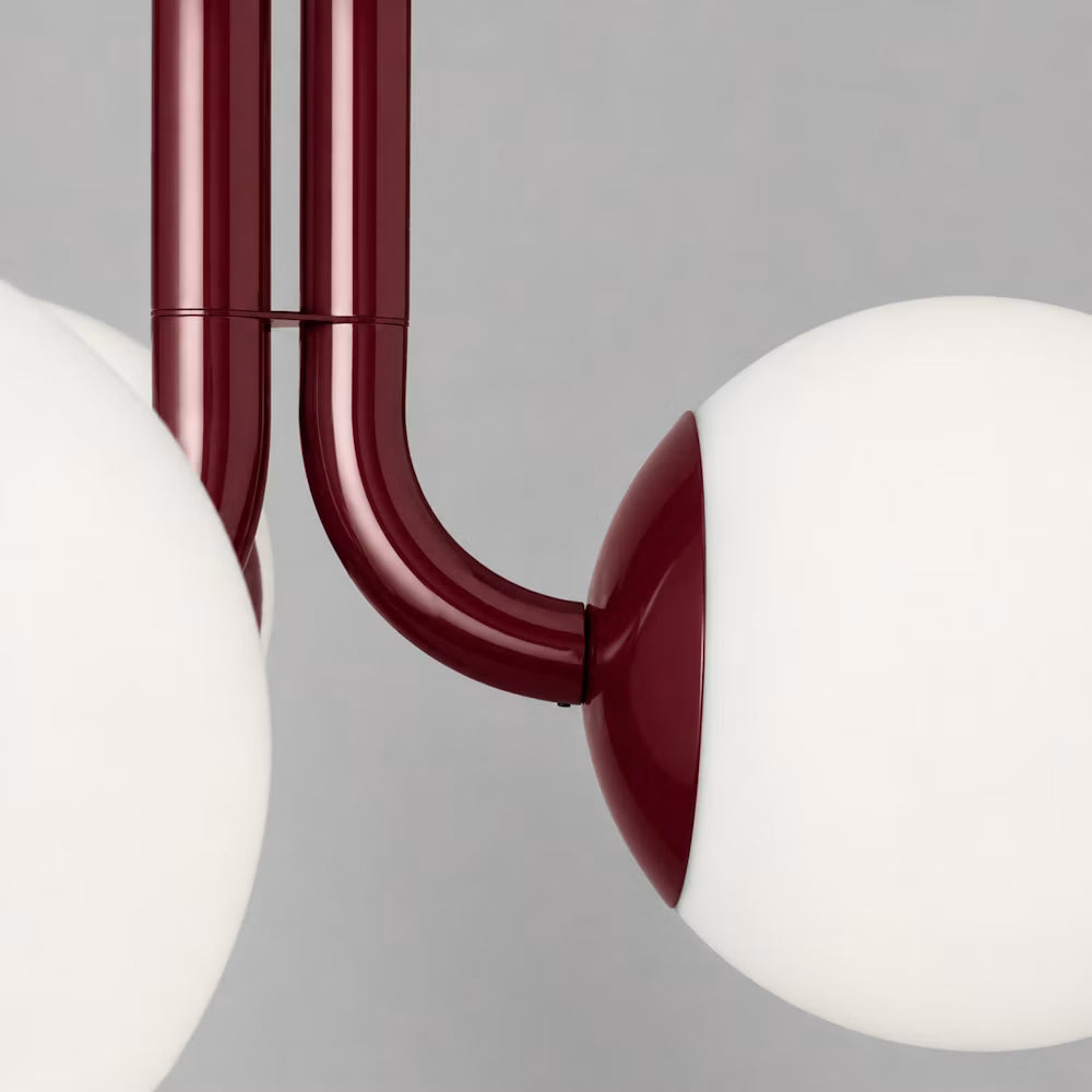 Schwung Tubular MD Chandelier in Black Gunmetal