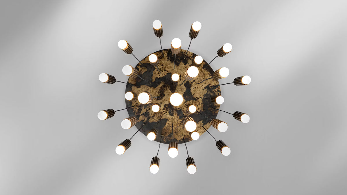 Schwung Vesta Cluster 32 Chandelier wide view