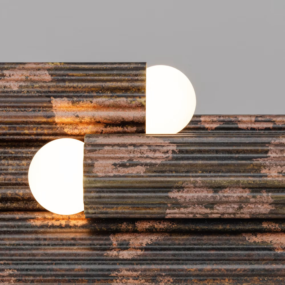 Schwung Vesta Legion Linear Chandelier layered linear detail