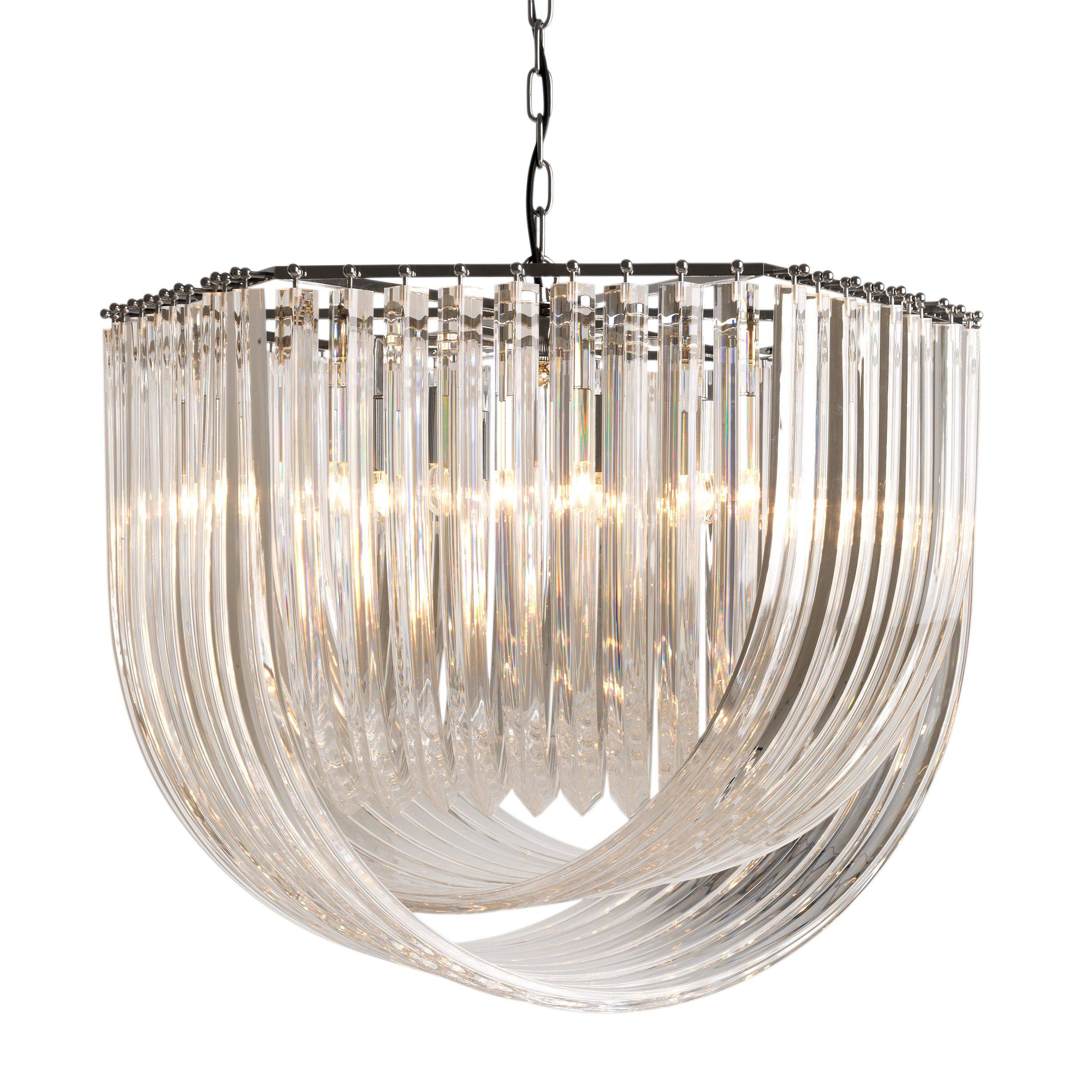 Hyères Modern Chandelier - [Nickel] - Eichholtz - Luxury Lighting Boutique