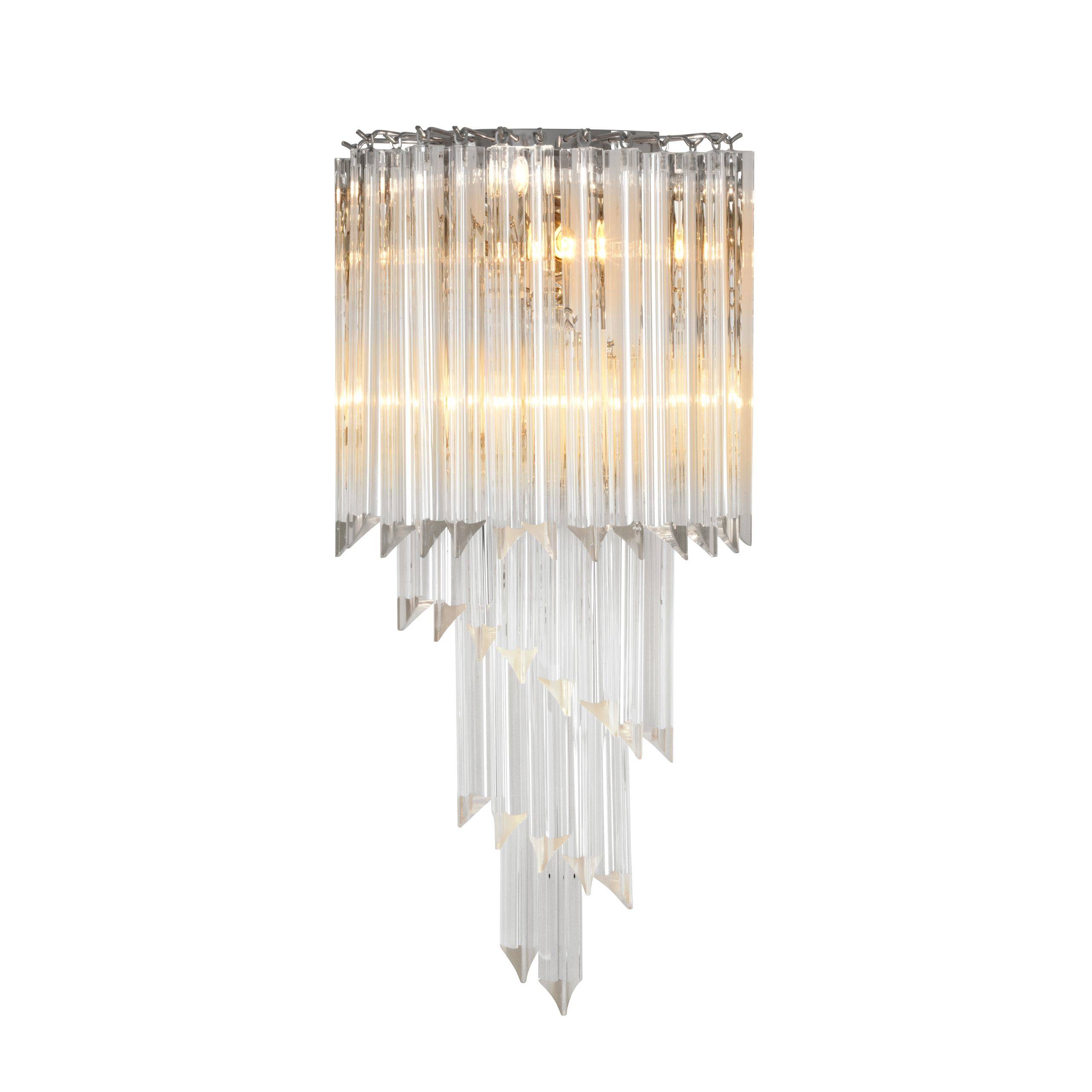 Marino Glass Wall Lamp - [Nickel] - Eichholtz - Luxury Lighting Boutique