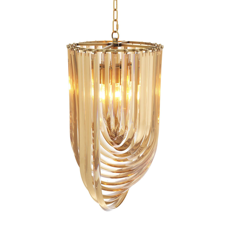 Murano ø 35 cm Brass Chandelier - [Brass/Champagne] - Eichholtz Luxury Lighting Boutique