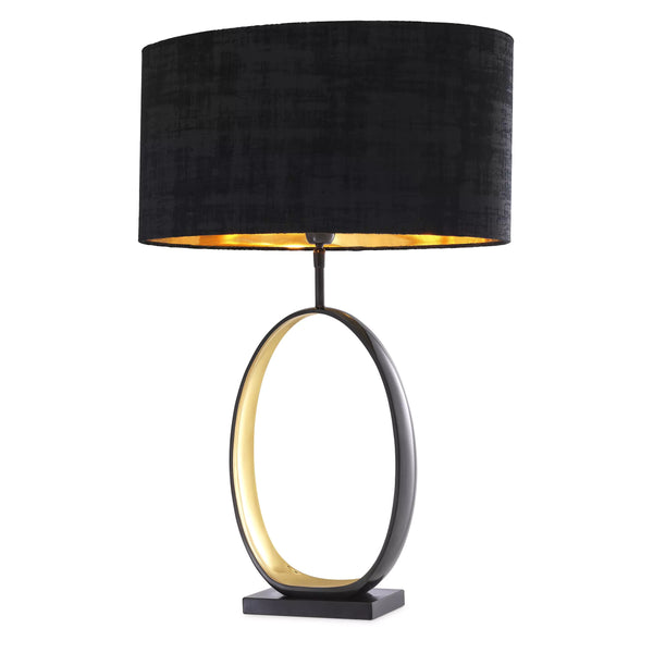 Saturnia Table Lamp - (Gunmetal finish | polished brass | granite base) - Eichholtz - Luxury Lighting Boutique
