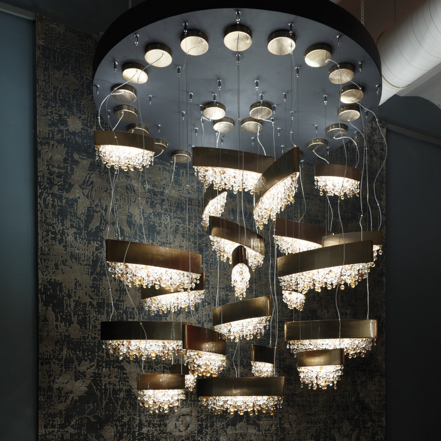 Olà S4 OV 100 | 4-Light Modern Chandelier - Masiero - Luxury Lighting Boutique