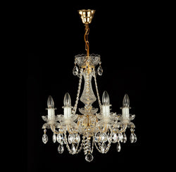 Position 6 Crystal Chandelier (Gold/Silver) - Wranovsky Luxury Lighting Boutique