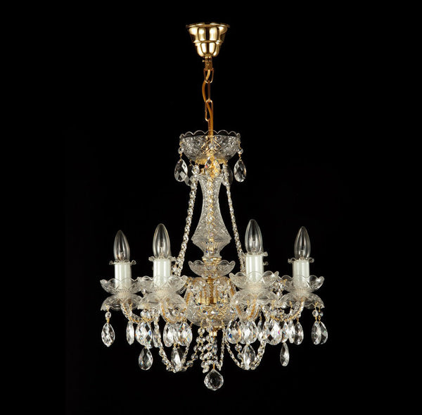 Position 6 Crystal Chandelier (Gold/Silver) - Wranovsky - Luxury Lighting Boutique