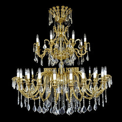 Acamar 32 Crystal Chandelier (Gold) - Wranovsky - Luxury Lighting Boutique