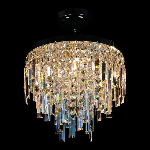 Napoli 5 Modern Crystal Glass Chandelier - Wranovsky - Luxury Lighting Boutique