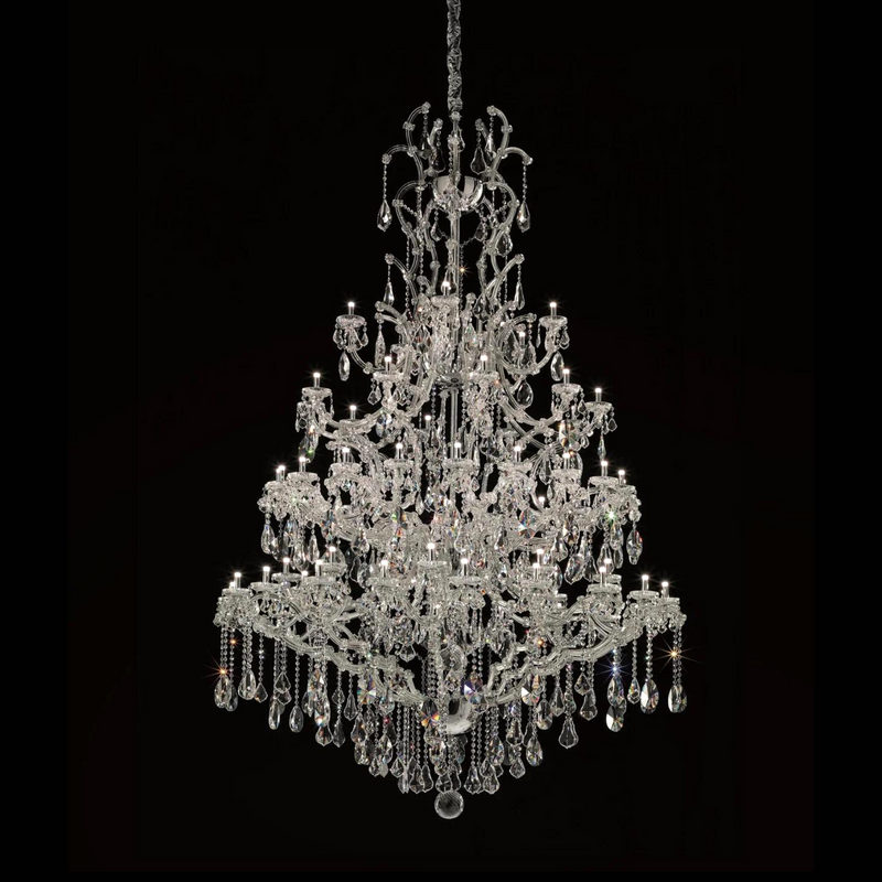 Maria Theresa 35/65 Light Crystal Glass Chandelier (M/L) - Masiero VE 907 - Luxury Lighting Boutique