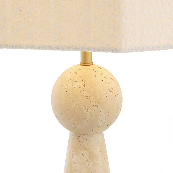 Novak (Travertine Finish) Table Lamp - Eichholtz - Luxury Lighting Boutique