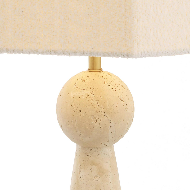 Novak (Travertine Finish) Table Lamp - Eichholtz Luxury Lighting Boutique