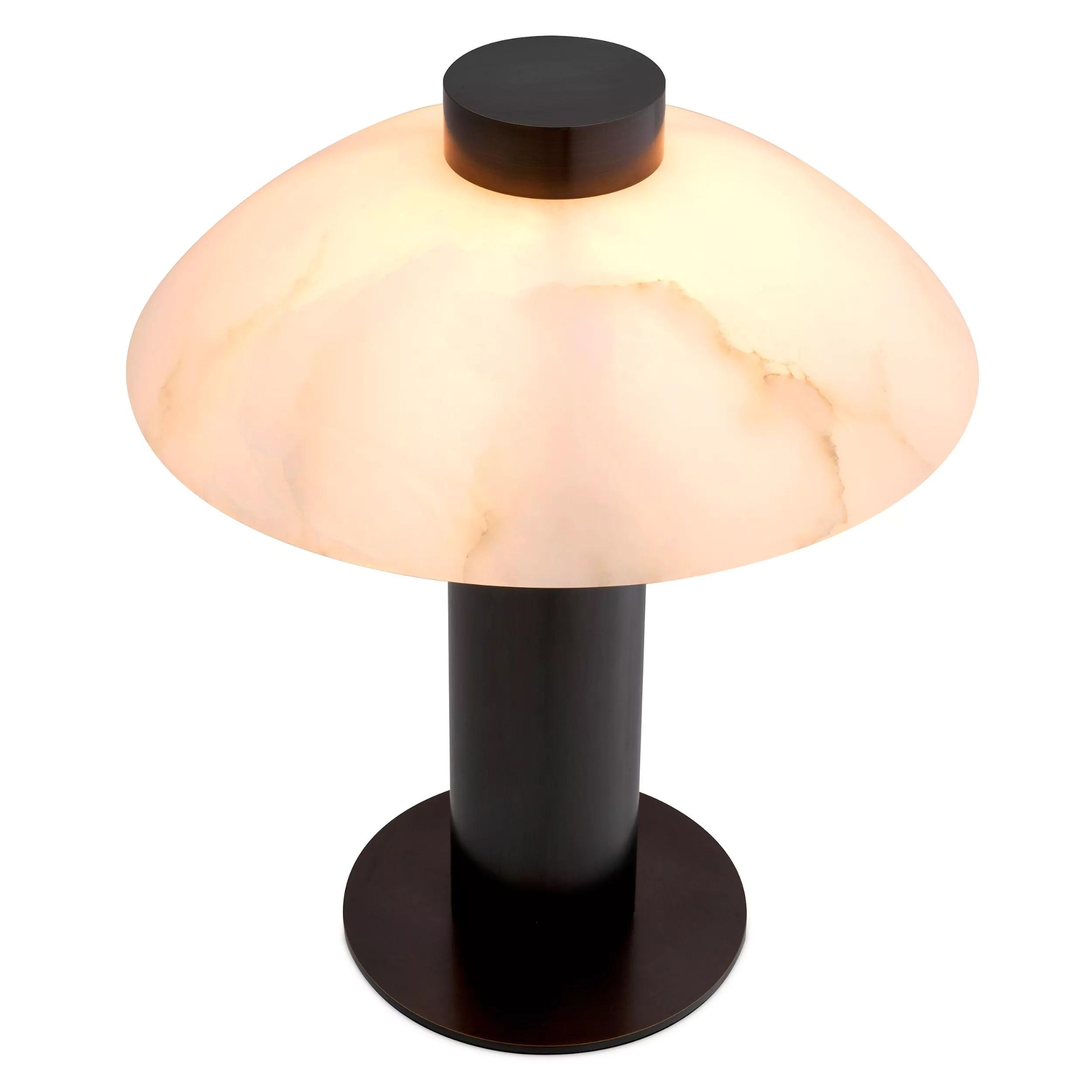 Châtel Table Lamp (Bronze & Alabaster) - Eichholtz - Luxury Lighting Boutique